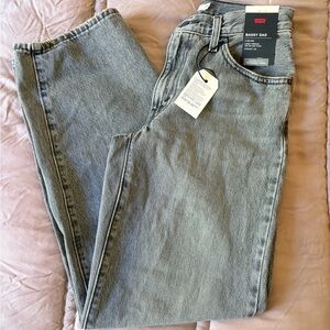 Levi's Gray Baggy Dad Jeans for Men